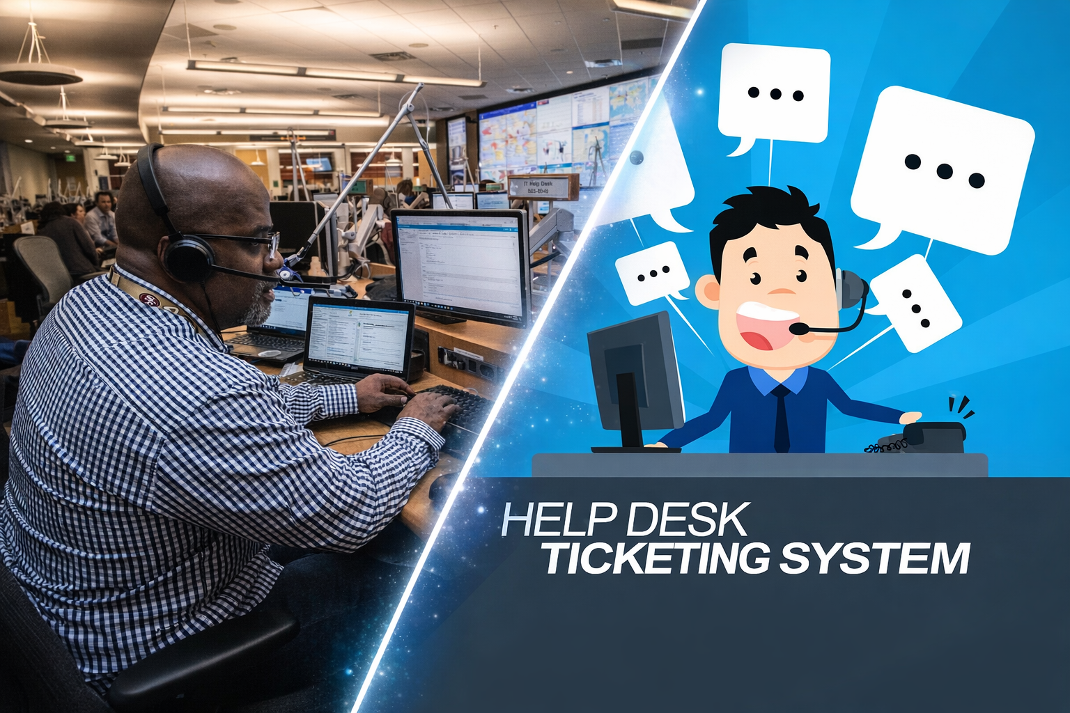Help Desk Simulator and ticketing system visual